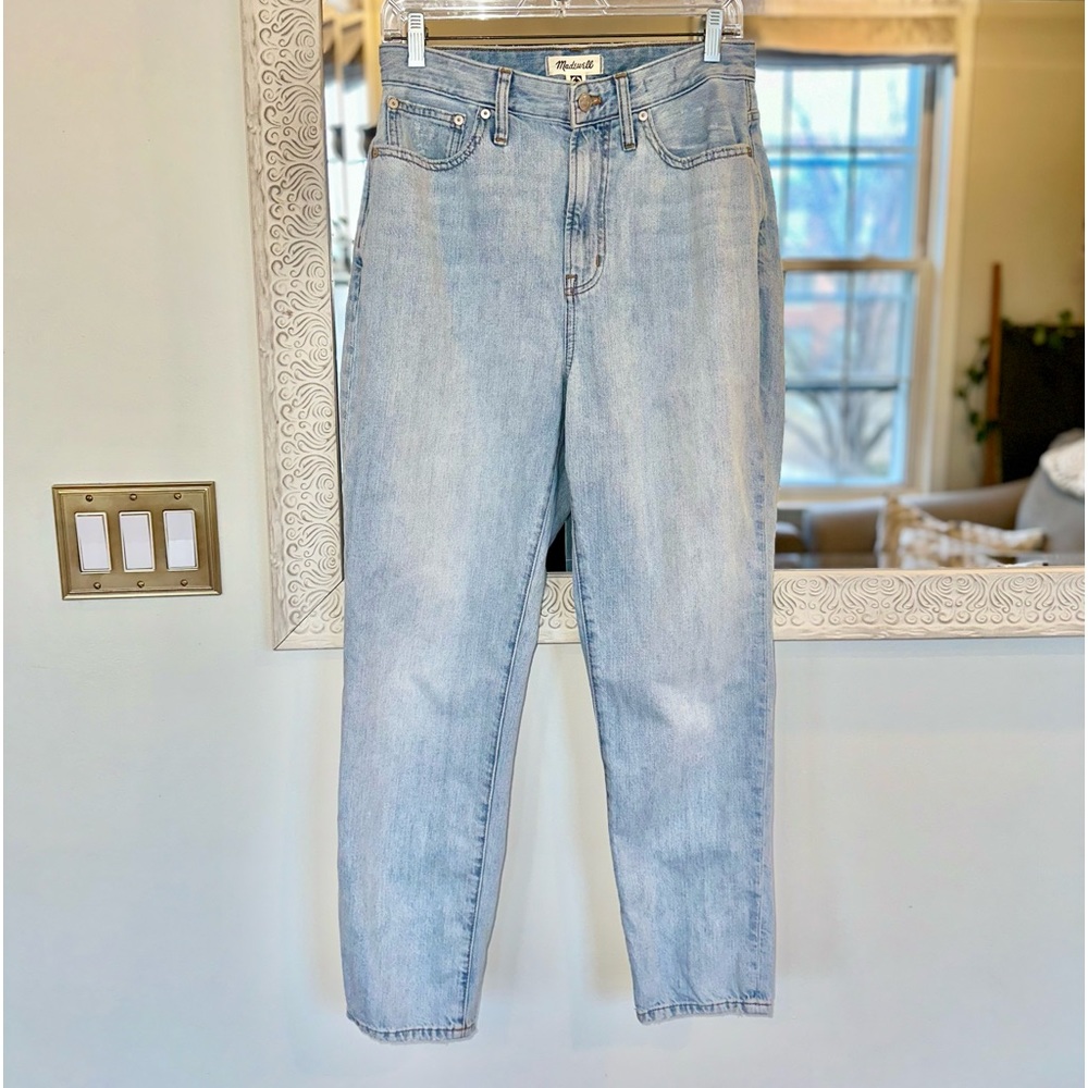 Madewell 100% Cotton High Waisted The Curvy Perfect Vintage Blue Denim Jeans 28
